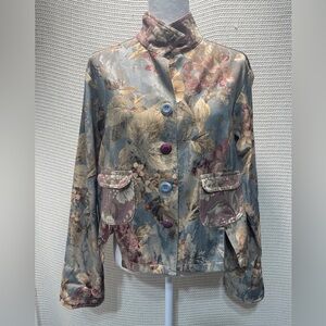 Vtg My Boyfriends Back Womens Denim Jacket